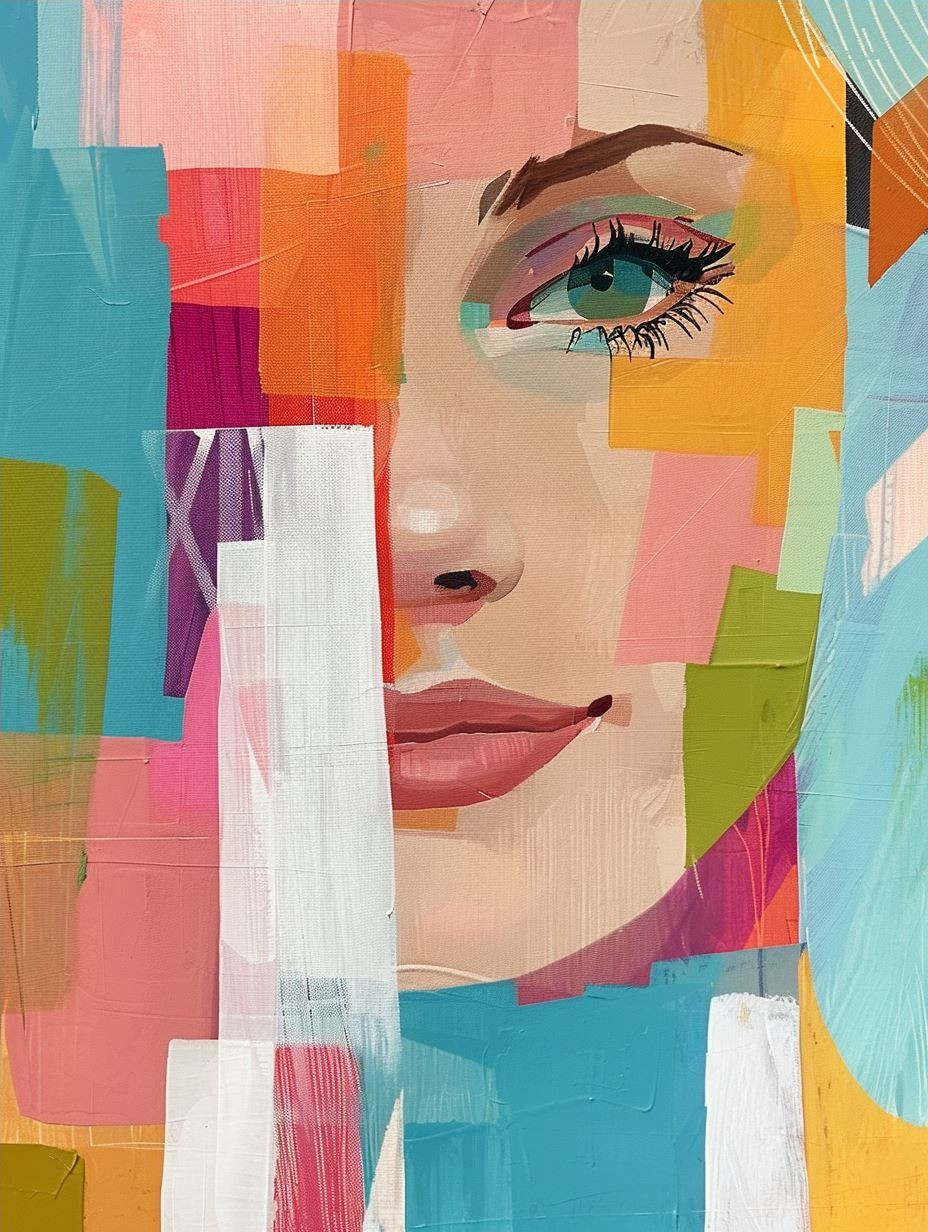 Fragmented Portraits in Vibrant Color - Image 4