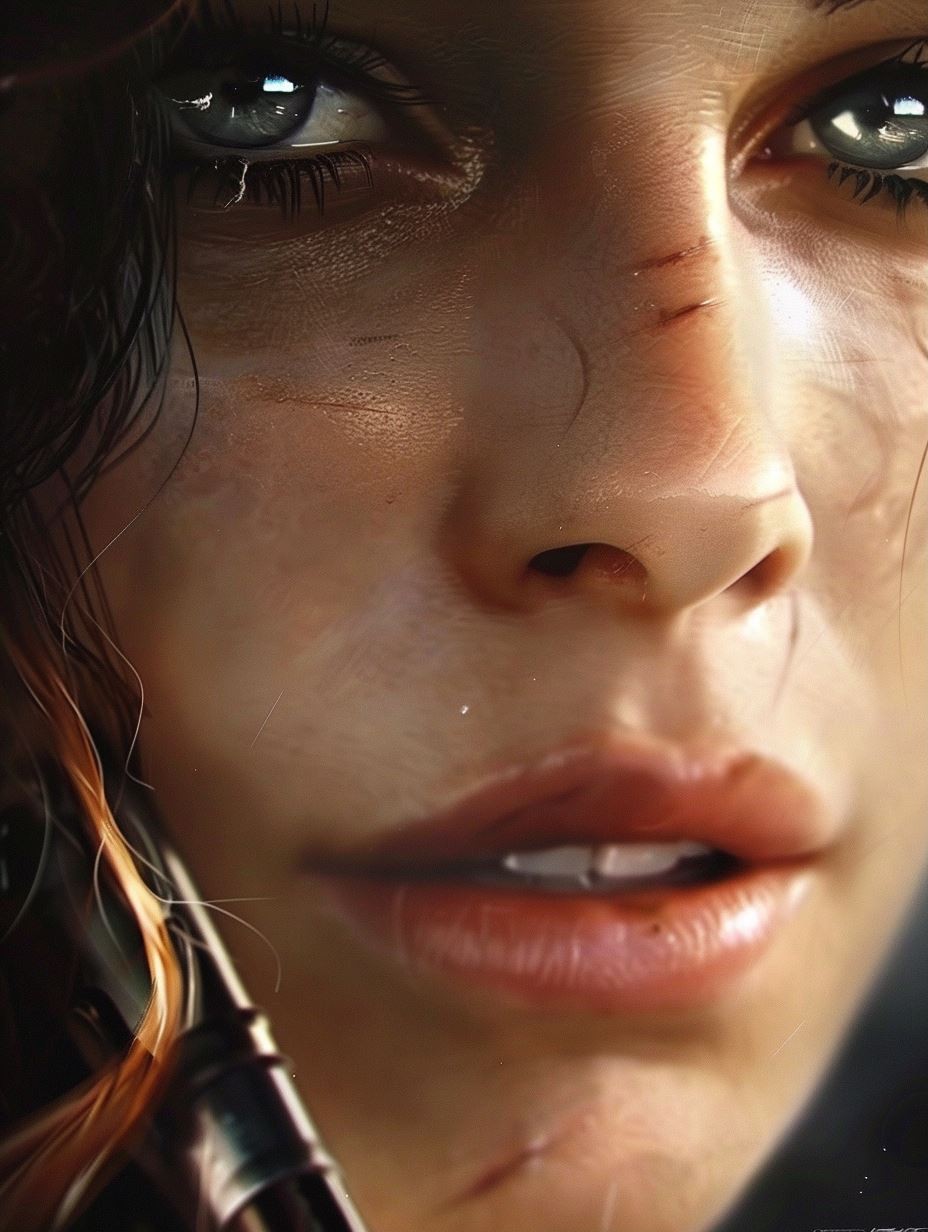 Hyper-Realistic Gritty Cinematic Portrait