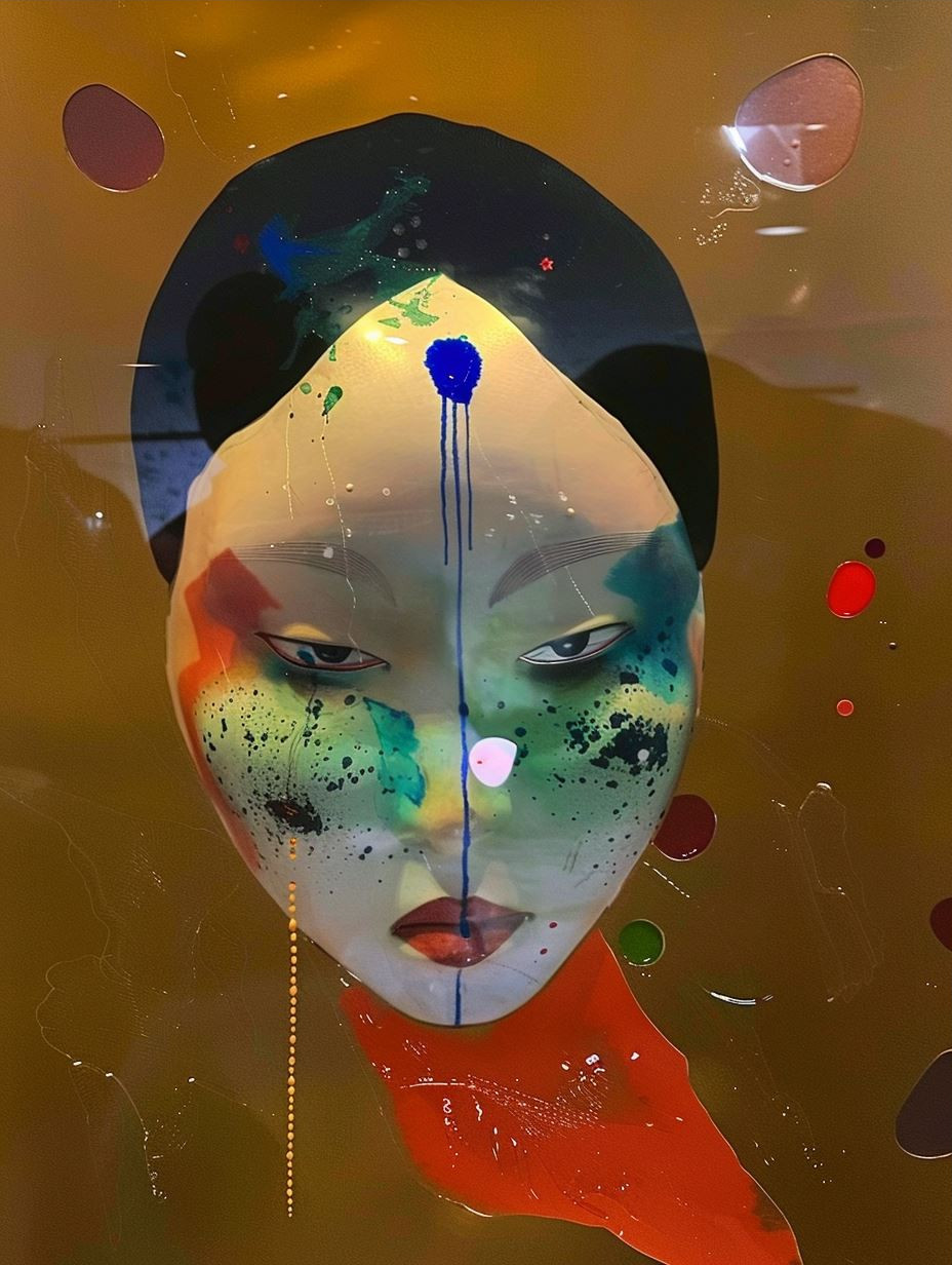 Prismatic Soul Abstract Portrait - Image 3