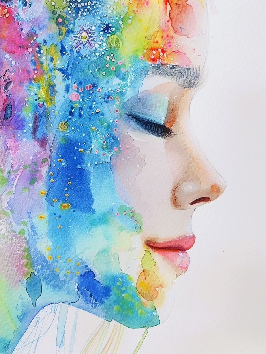 Ethereal Watercolor Gaze 2 - Image 4