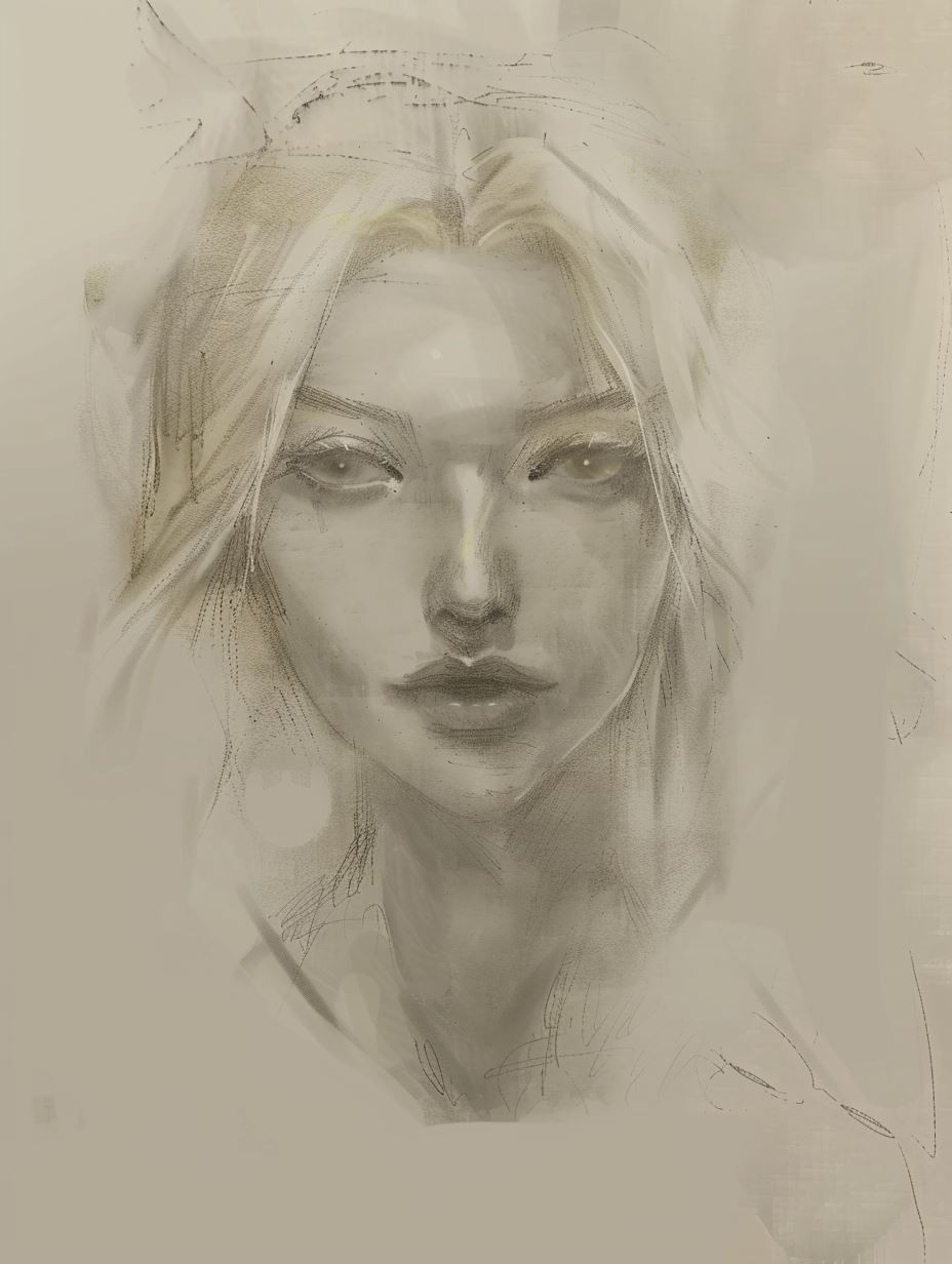 Ethereal Whispers: A Study of Feminine Grace - Image 1