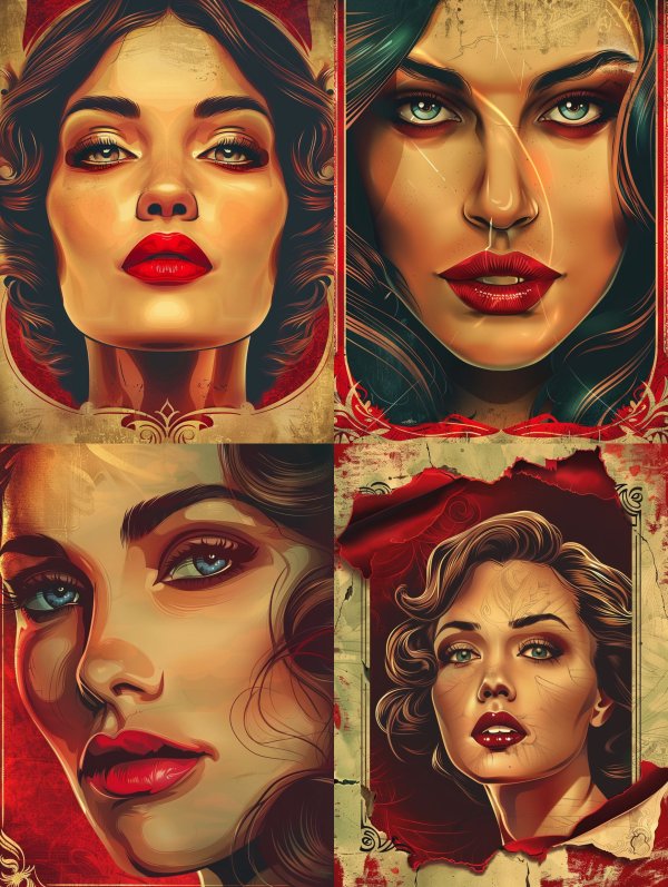 Vintage Glamour Digital Portrait Collection