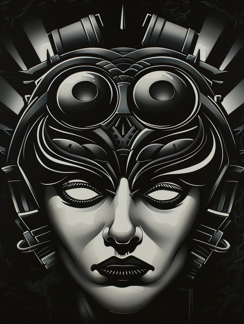 Dark Surrealist Monochrome Portraits - Image 3
