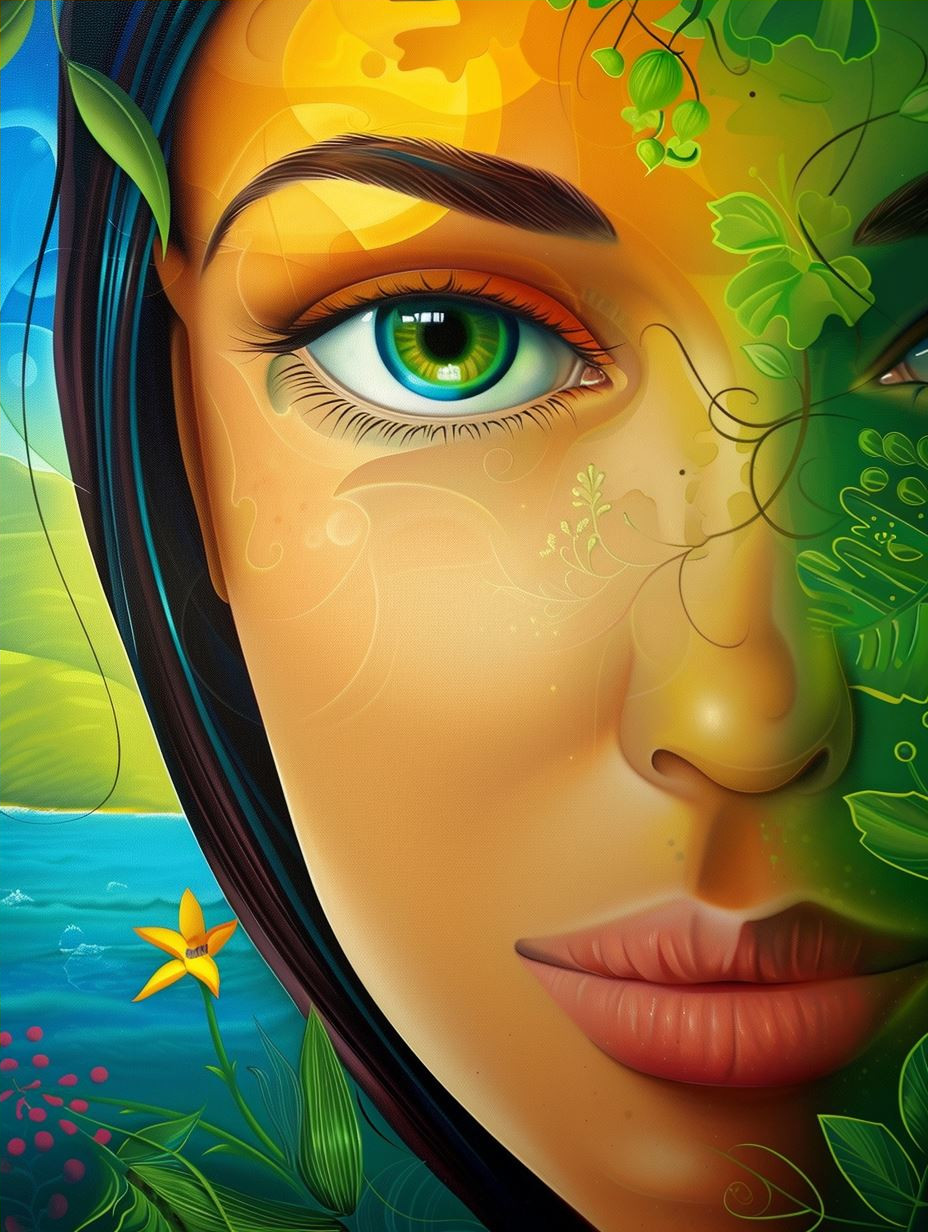 Vibrant Nature Spirit Portraits - Image 4