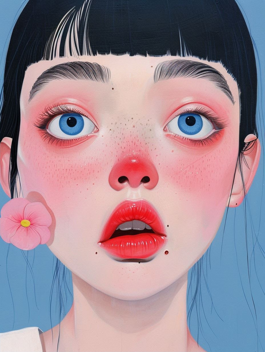Surreal Pastel Dream Portrait - Image 2