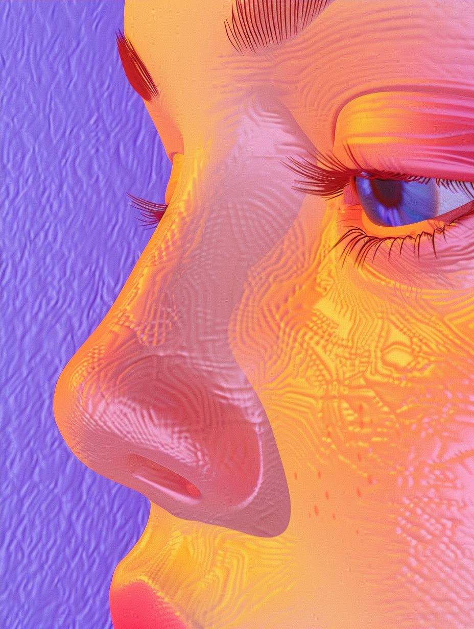 Neon Dreams Ethereal Portrait Study - Image 4