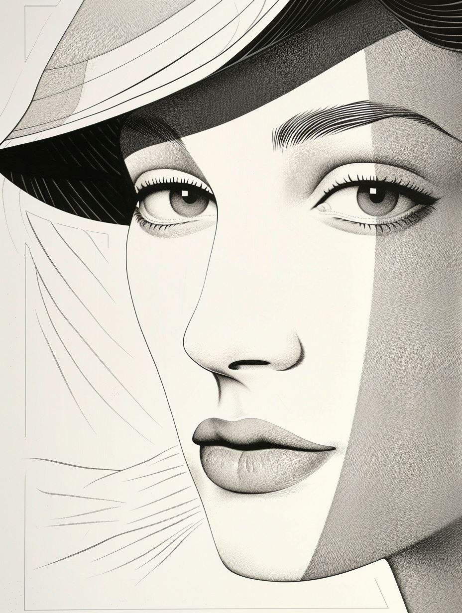Minimalist Geometric Portrait Studies - Image 4