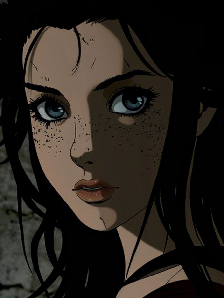 Bold Stylized Female Portrait Study - Image 2