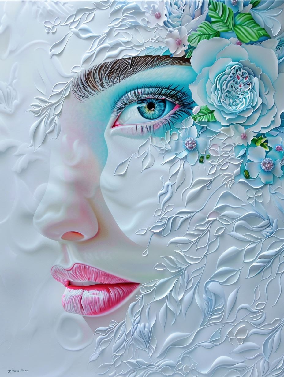 Ethereal Porcelain Floral Dream - Image 3