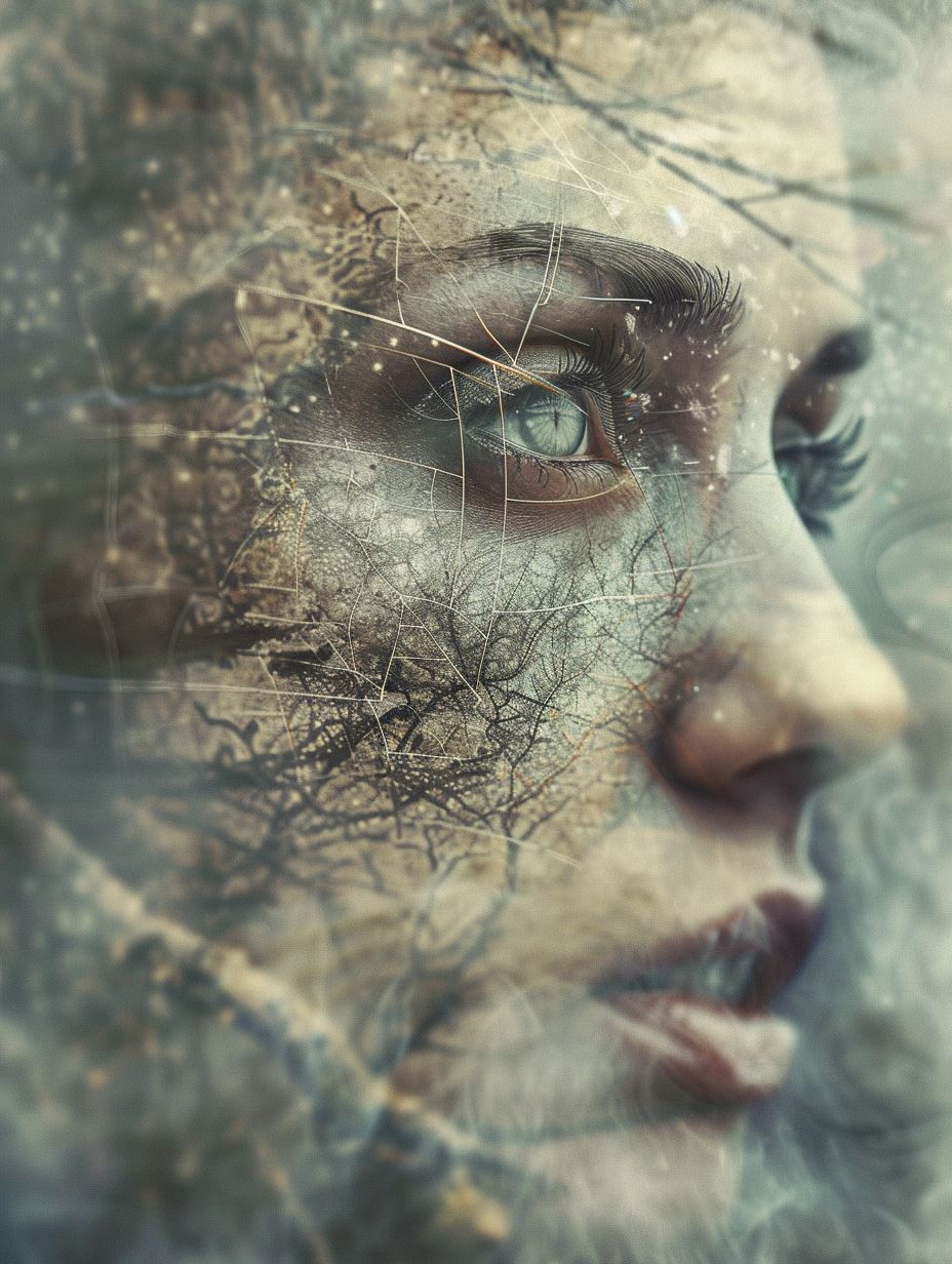 Fractured Soul Glass Portrait - Image 4