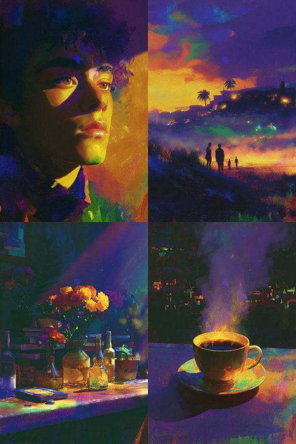 Vibrant Dreams in Neon Hues