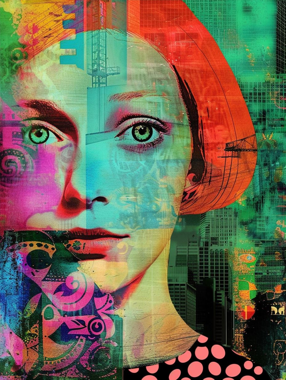 Fragmented Neon Soul Portrait - Image 4