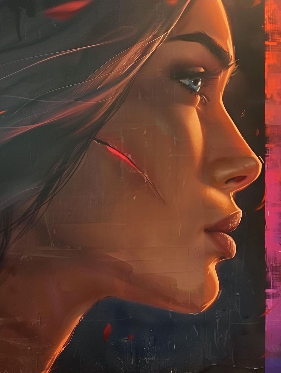 Cinematic Neon Portrait Glow - Image 4