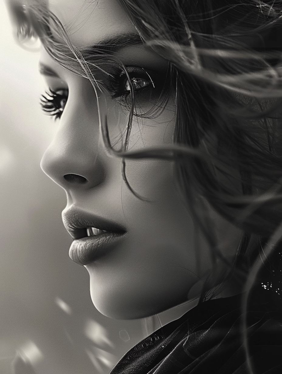 Velvet Monochrome Muse - Image 3
