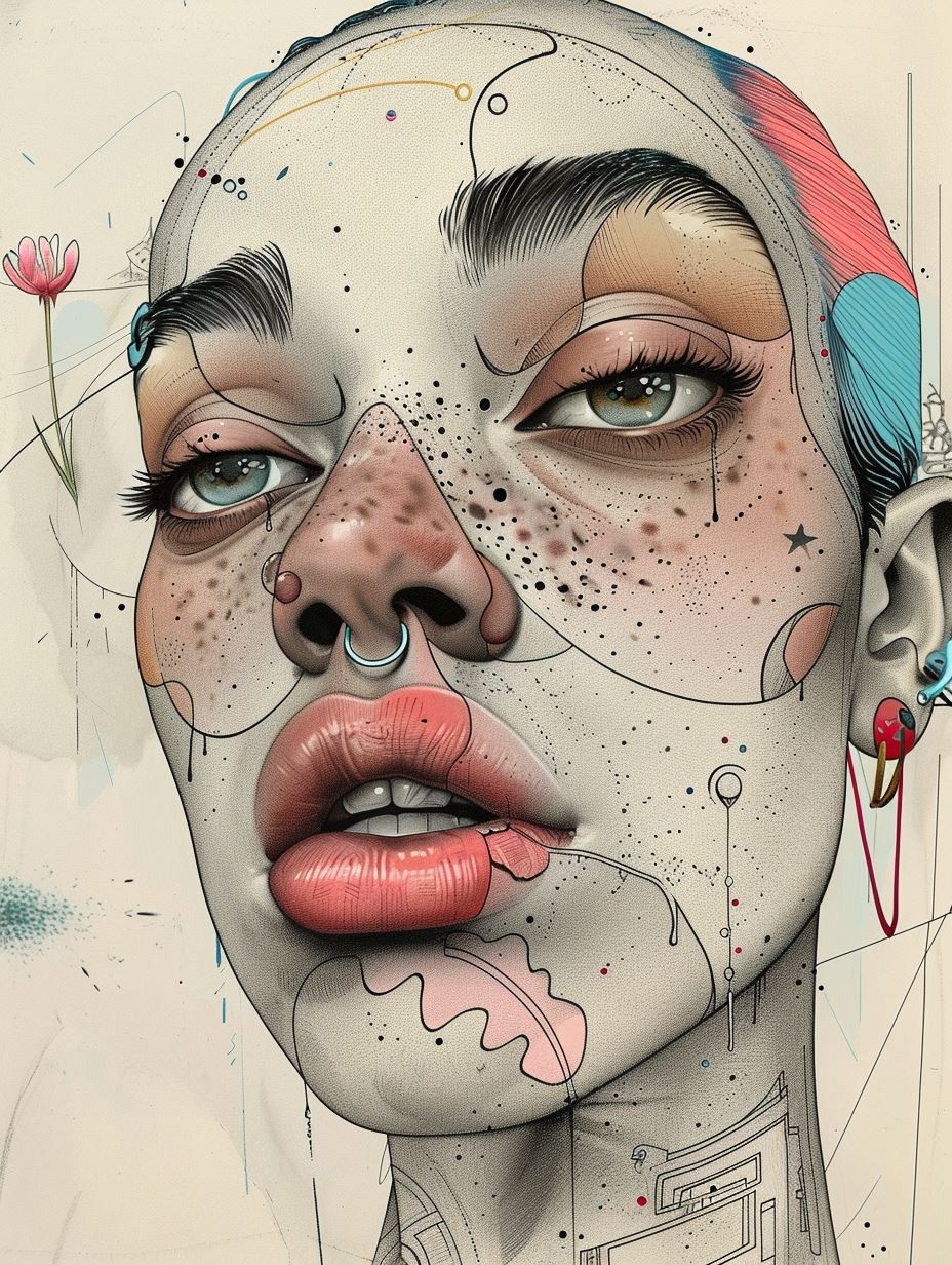 Fragmented Beauty: Surreal Digital Portraits - Image 1