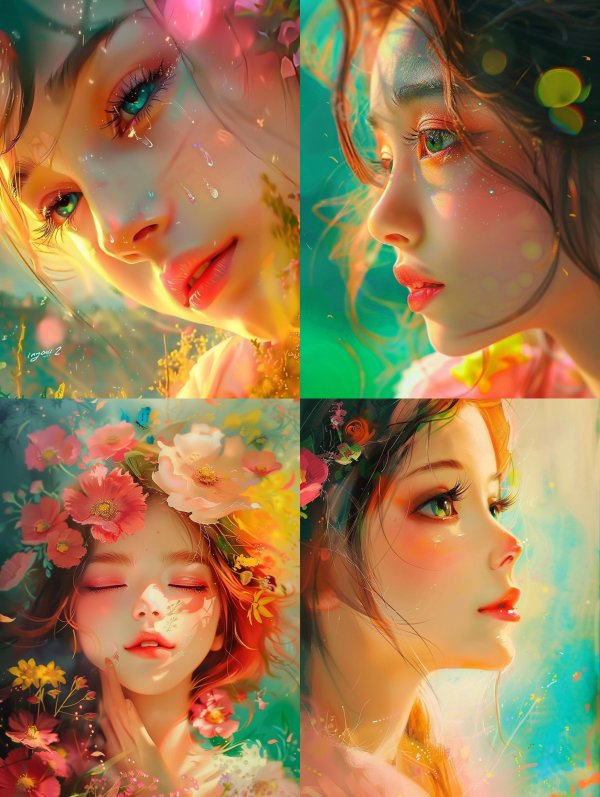 Ethereal Floral Dreamscape Portraits
