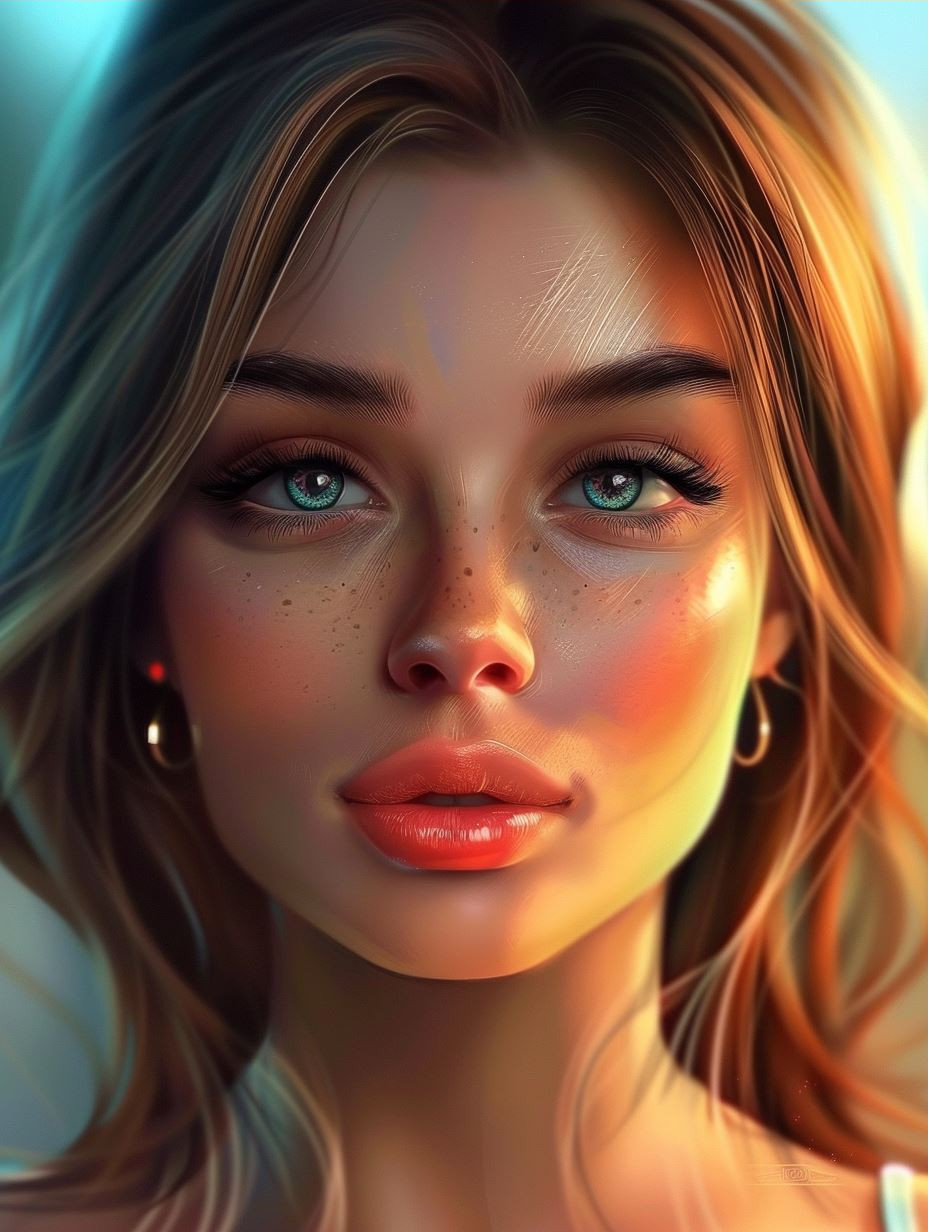 Ethereal Beauty: AI-Generated Portrait Collection - Image 3