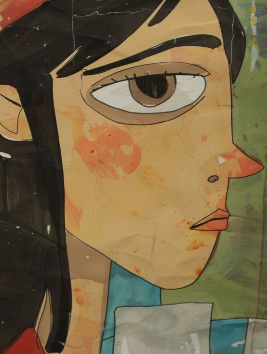 Gaze of the Painted Muse - Image 4