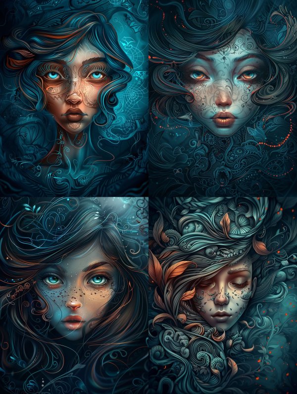 Ethereal Visions of Deep Azure