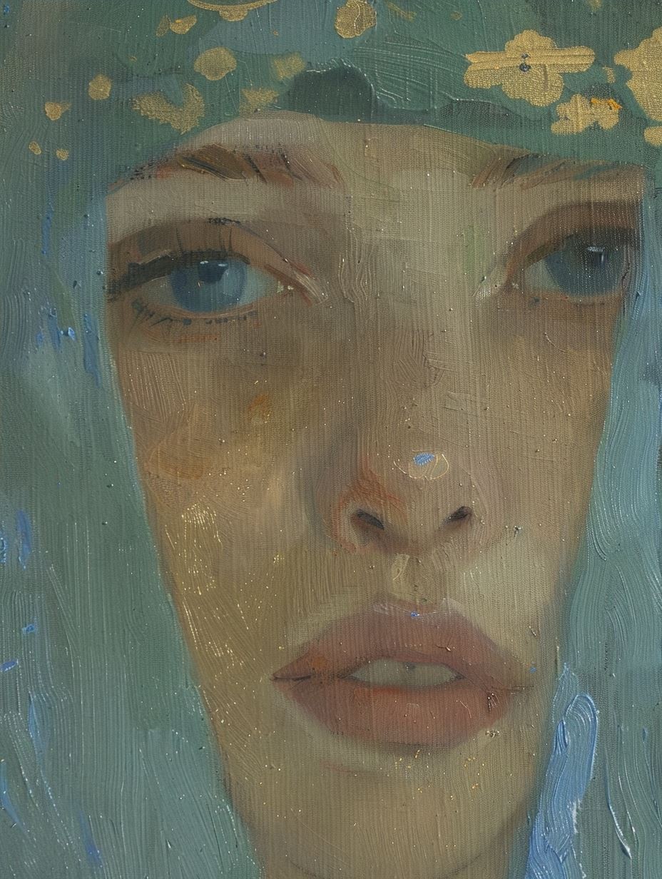 Ethereal Impressionist Pastel Portrait - Image 4