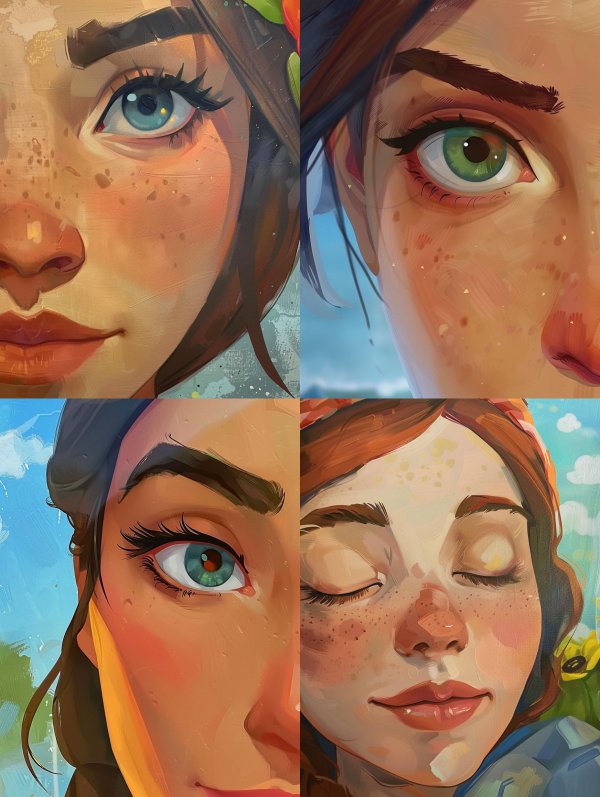 Gaze of the Freckled Muse