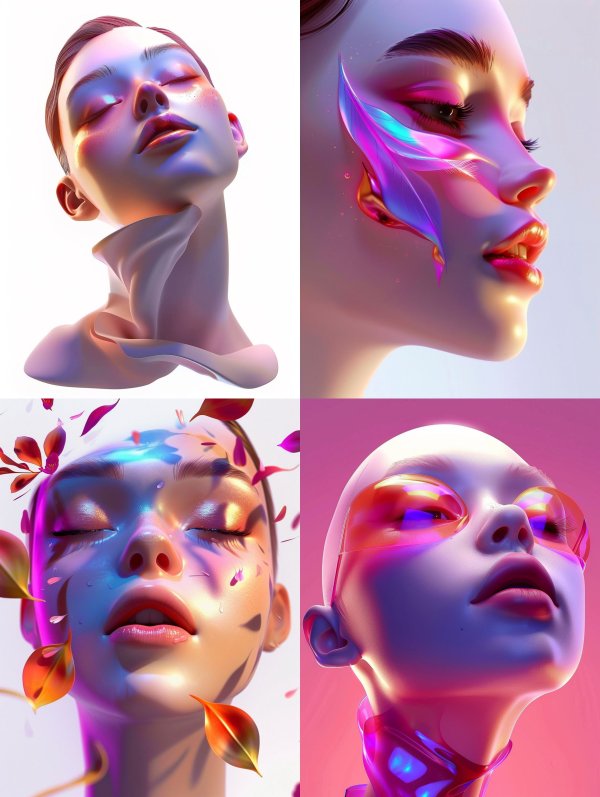 Ethereal Visions of Futuristic Beauty