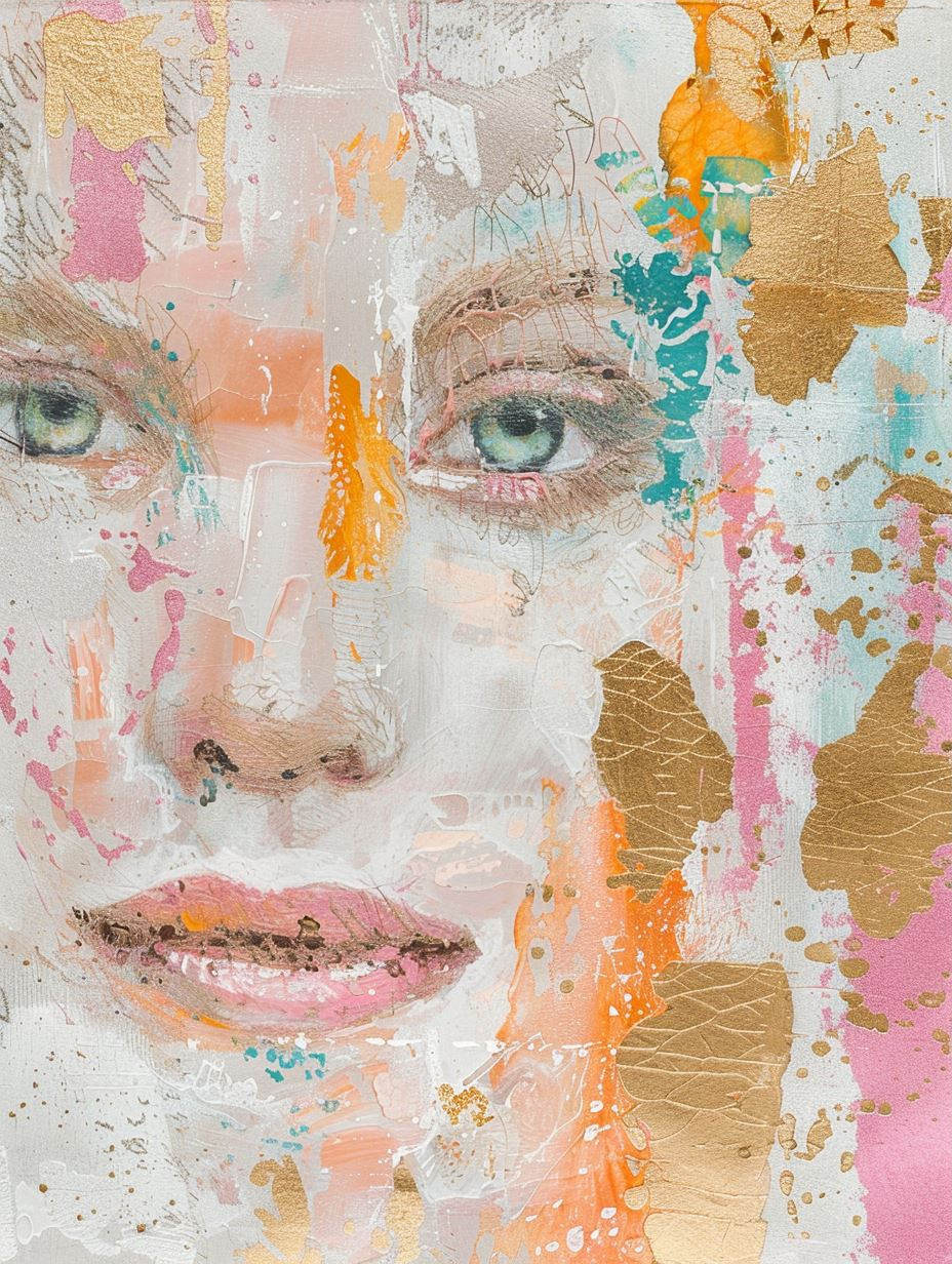Abstract Pastel Visage - Image 3