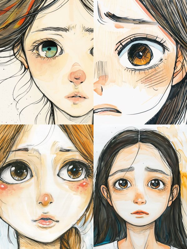 Melancholy Gaze Anime Portraits