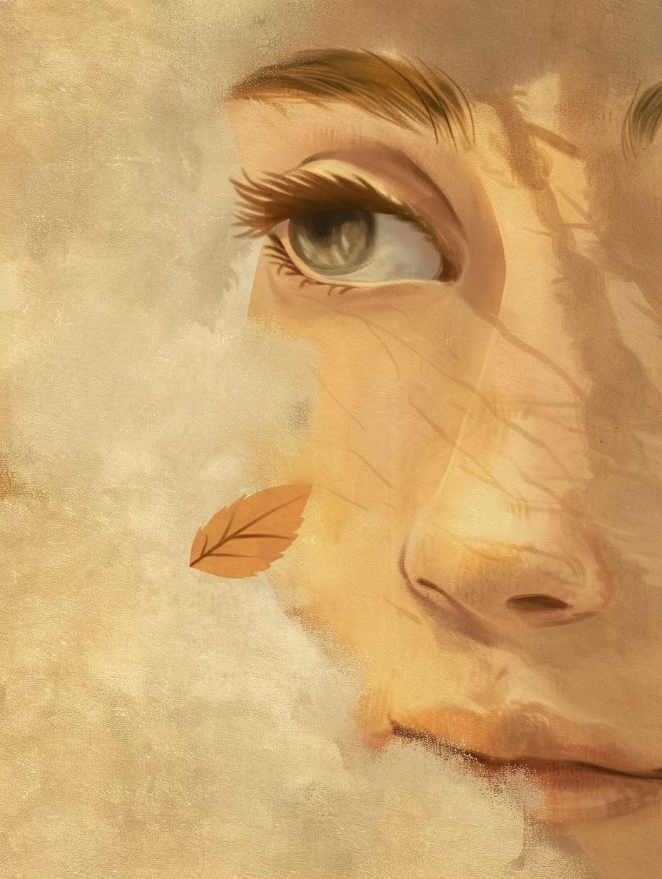 Golden Gaze: A Study of Feminine Portraits - Image 2