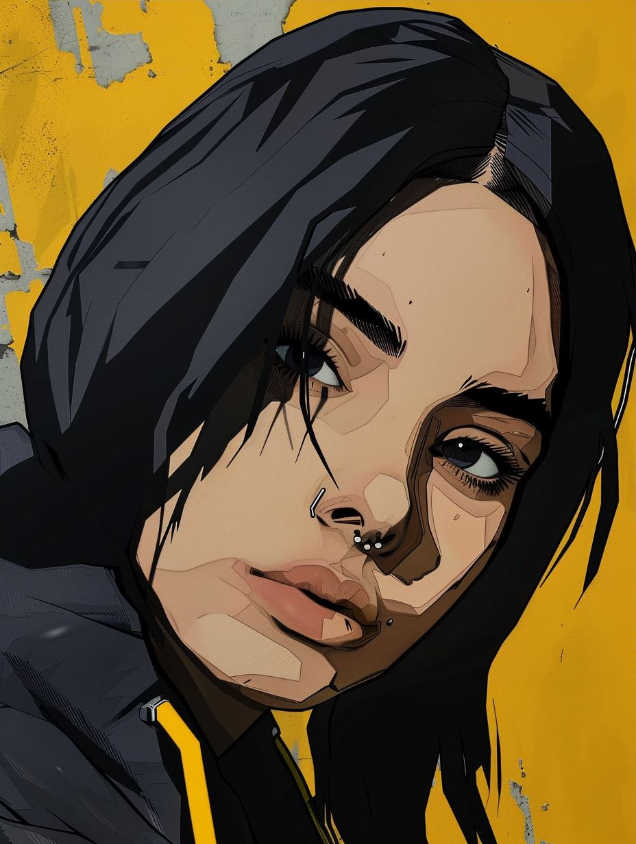 Urban Grit Graphic Portrait - Image 3