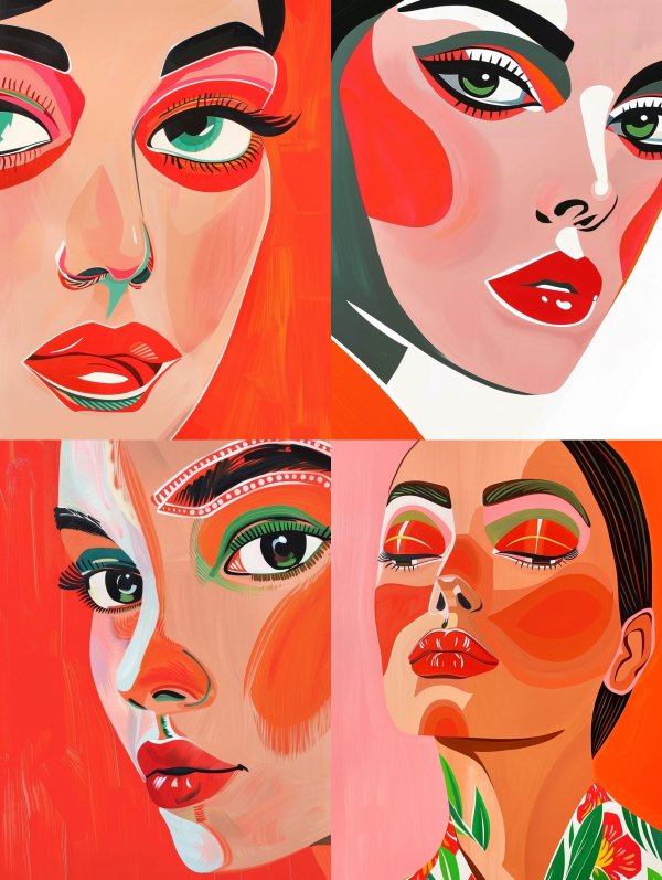 Vibrant Visions of Modern Femininity