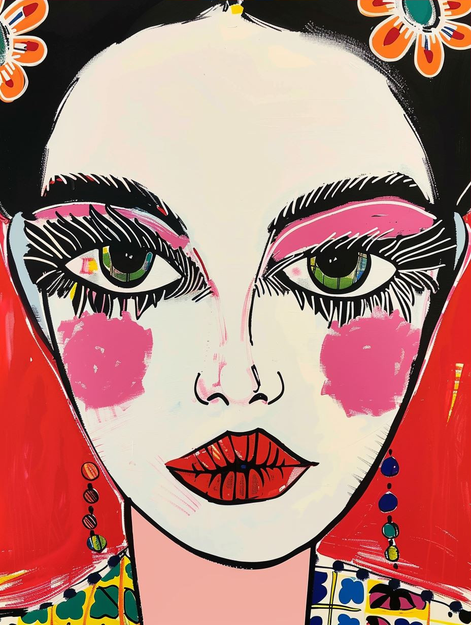 Whimsical Modernist Female Portraits - Image 3