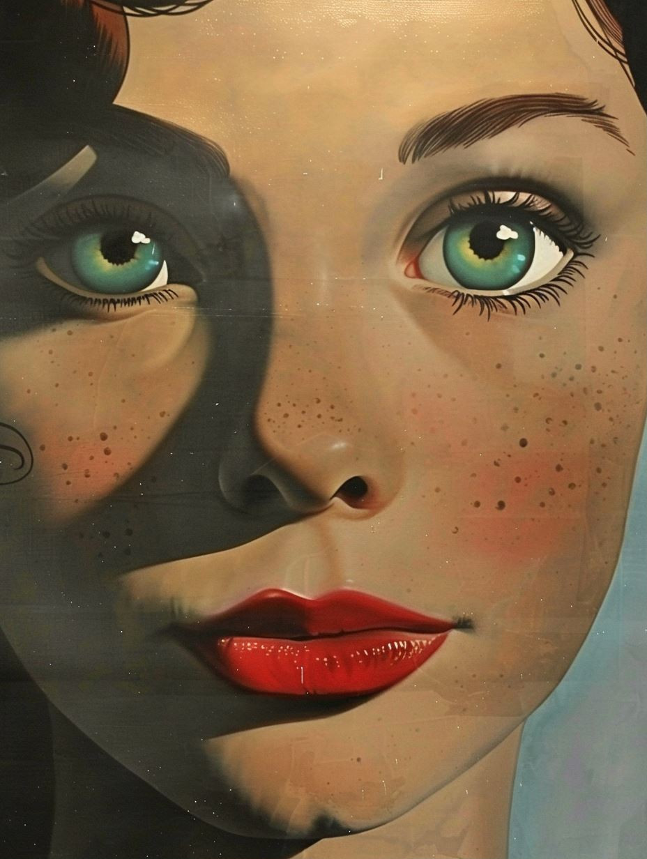 Vintage Gaze: A Study in Retro Portraits - Image 1