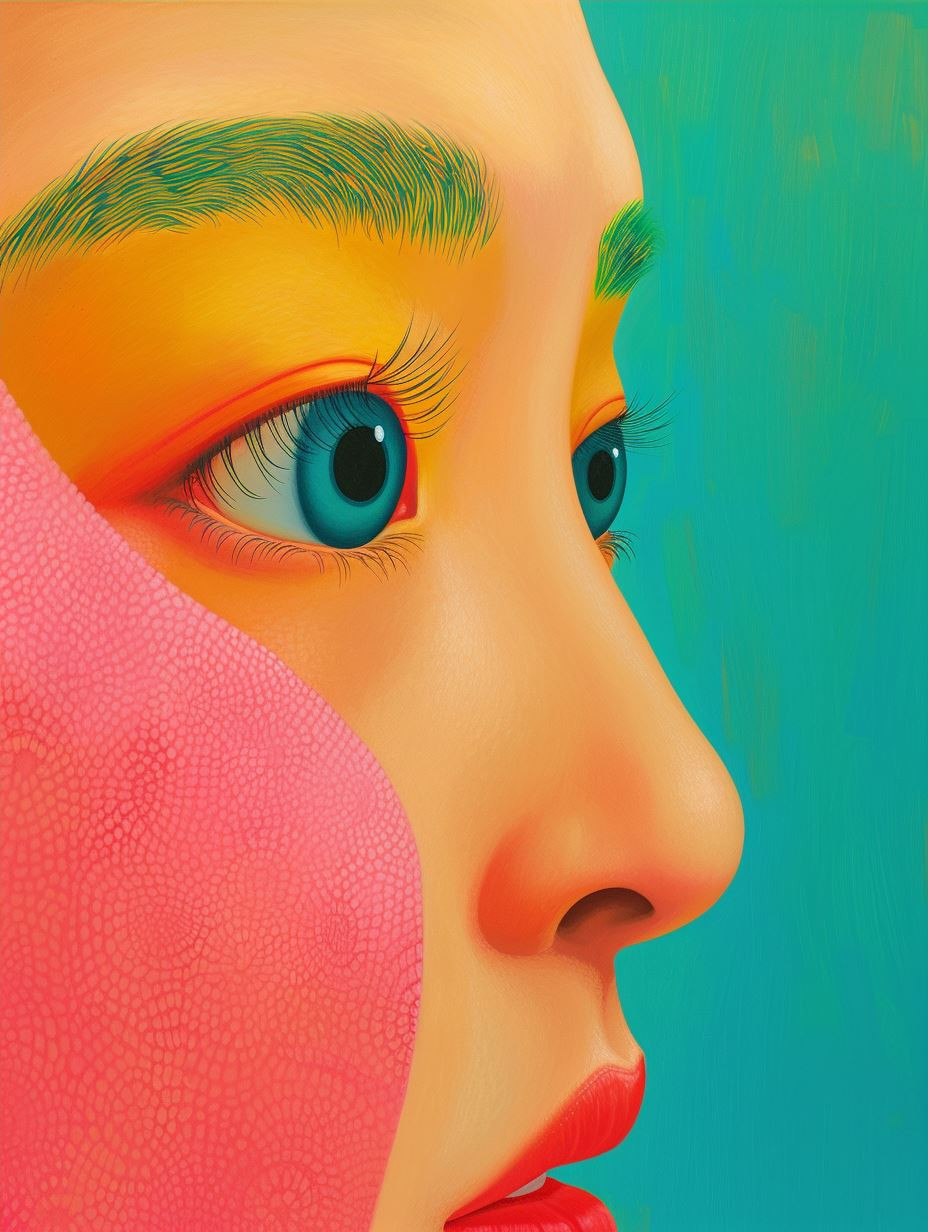 Vibrant Visions of Surreal Faces - Image 4