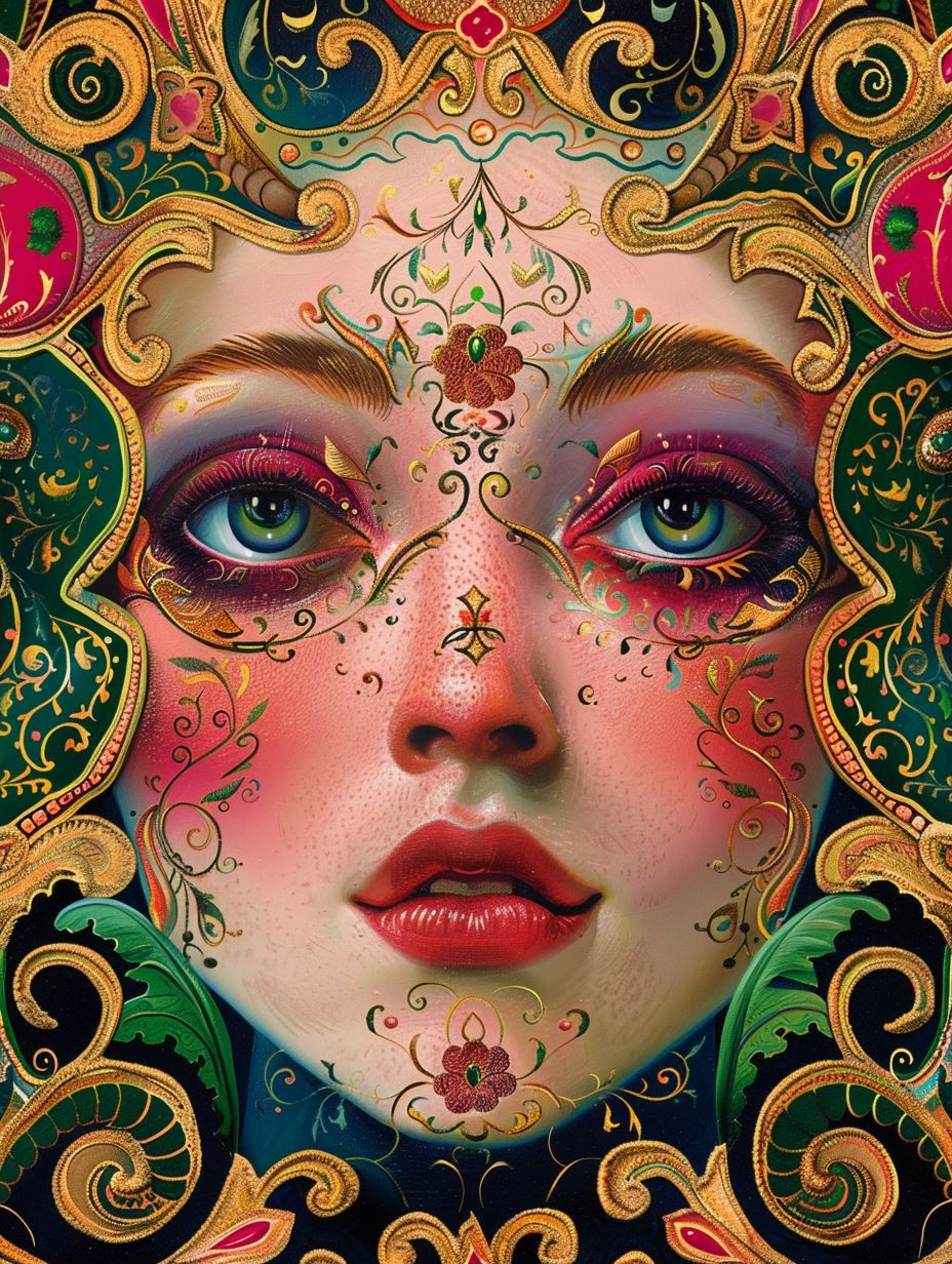 Floral Porcelain Portrait - Image 2