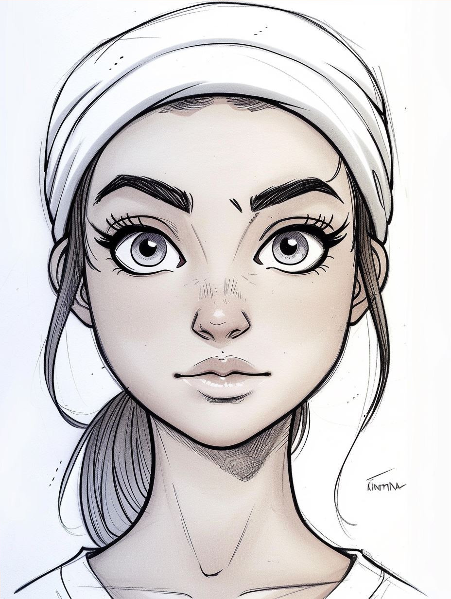 Sun-Kissed Digital Portrait Art - Image 4