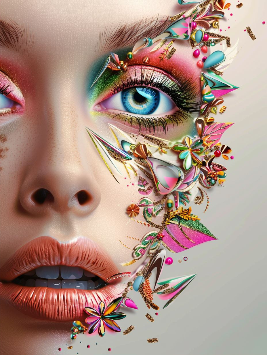 Surrealist Prism Portrait Art - Image 2