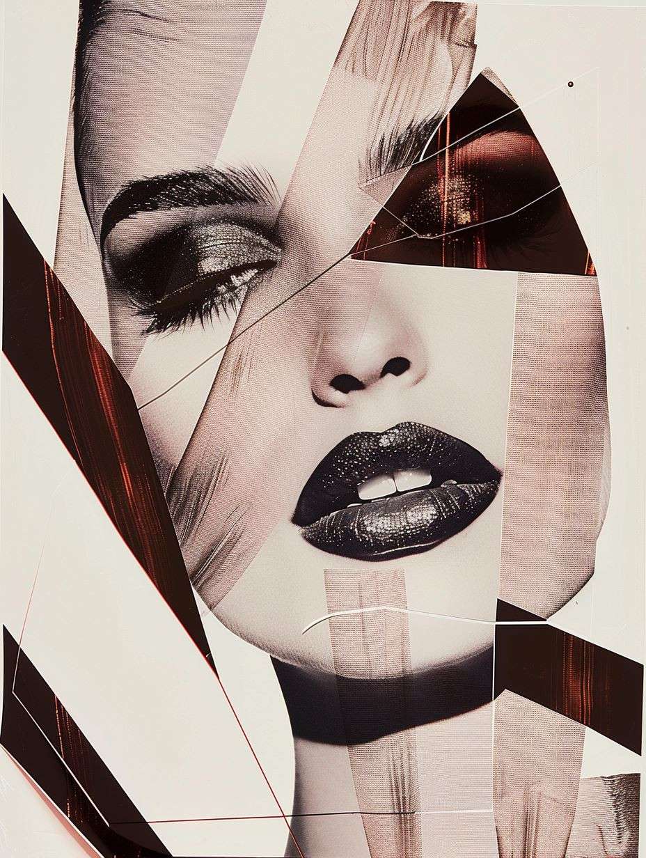 Fragmented Beauty: A Study in Geometric Portraits - Image 4