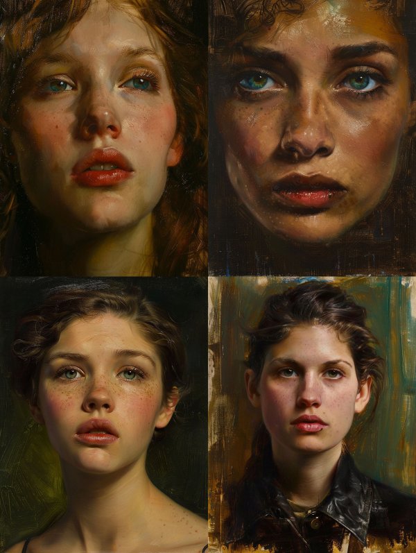 Ethereal Oil Portrait of Youth