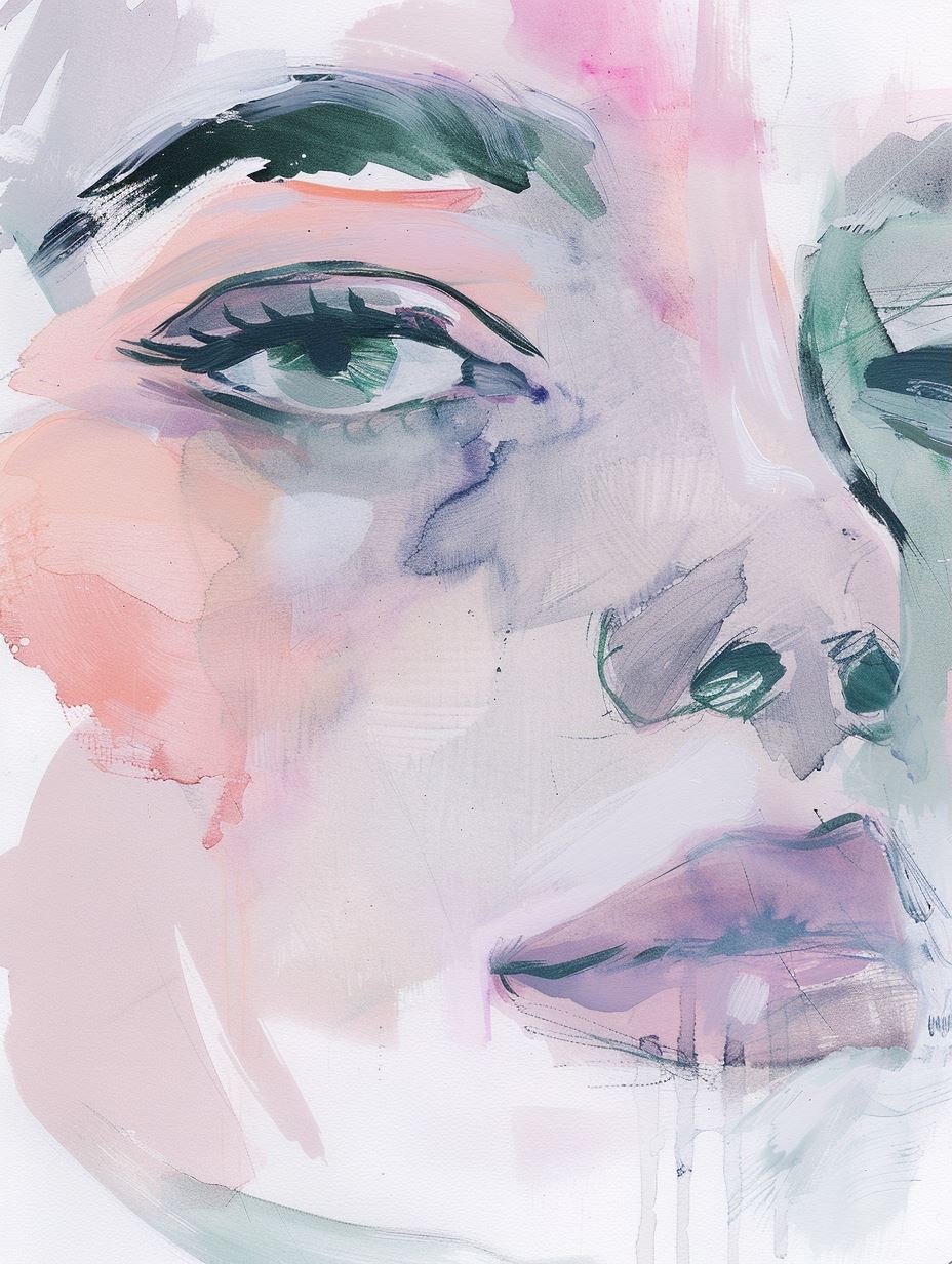 Whispers of Pastel Portraits - Image 1