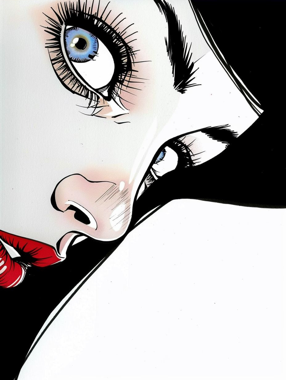Melancholic Modernist Portrait Study - Image 3