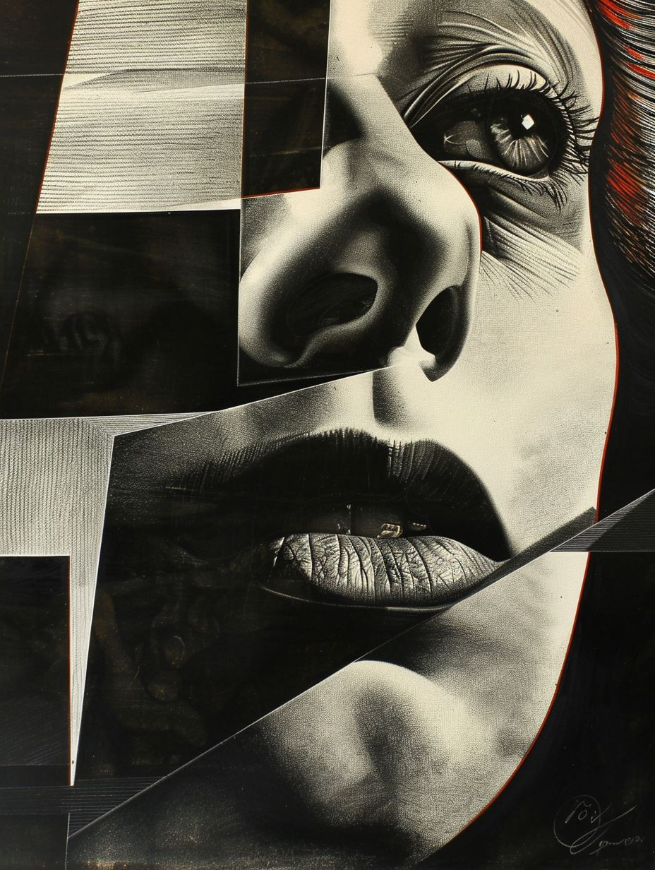 Fragmented Noir Elegance - Image 2