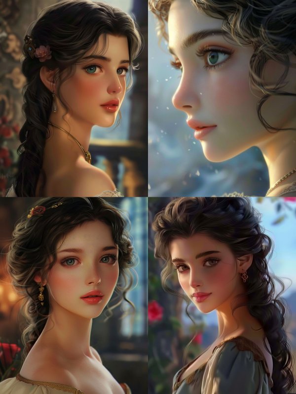 Ethereal Glow Romantic Portrait