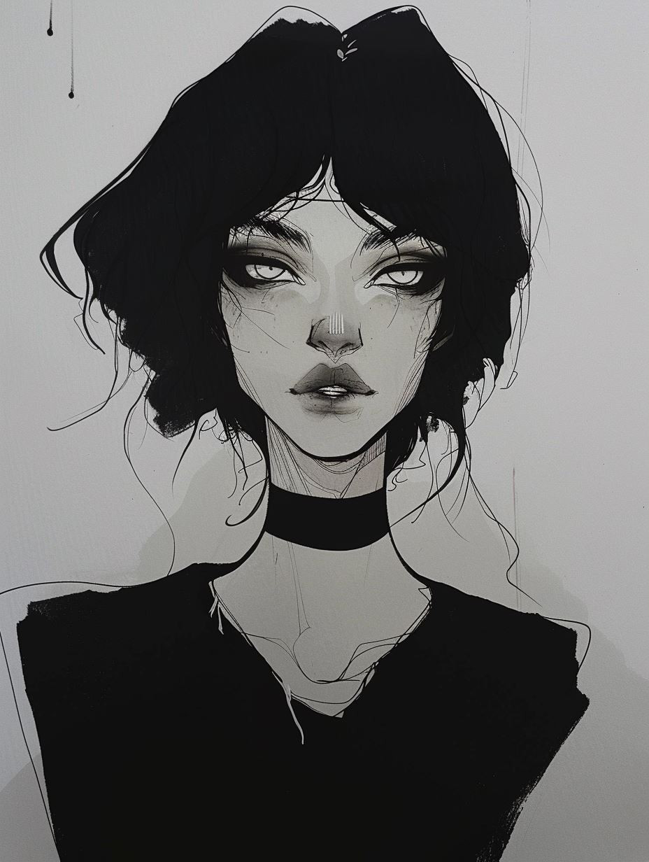Dark Ink Gothic Portraiture - Image 3