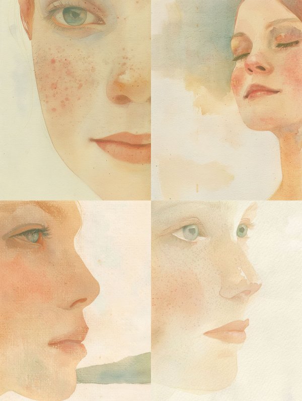 Whispers of Watercolor Portraits