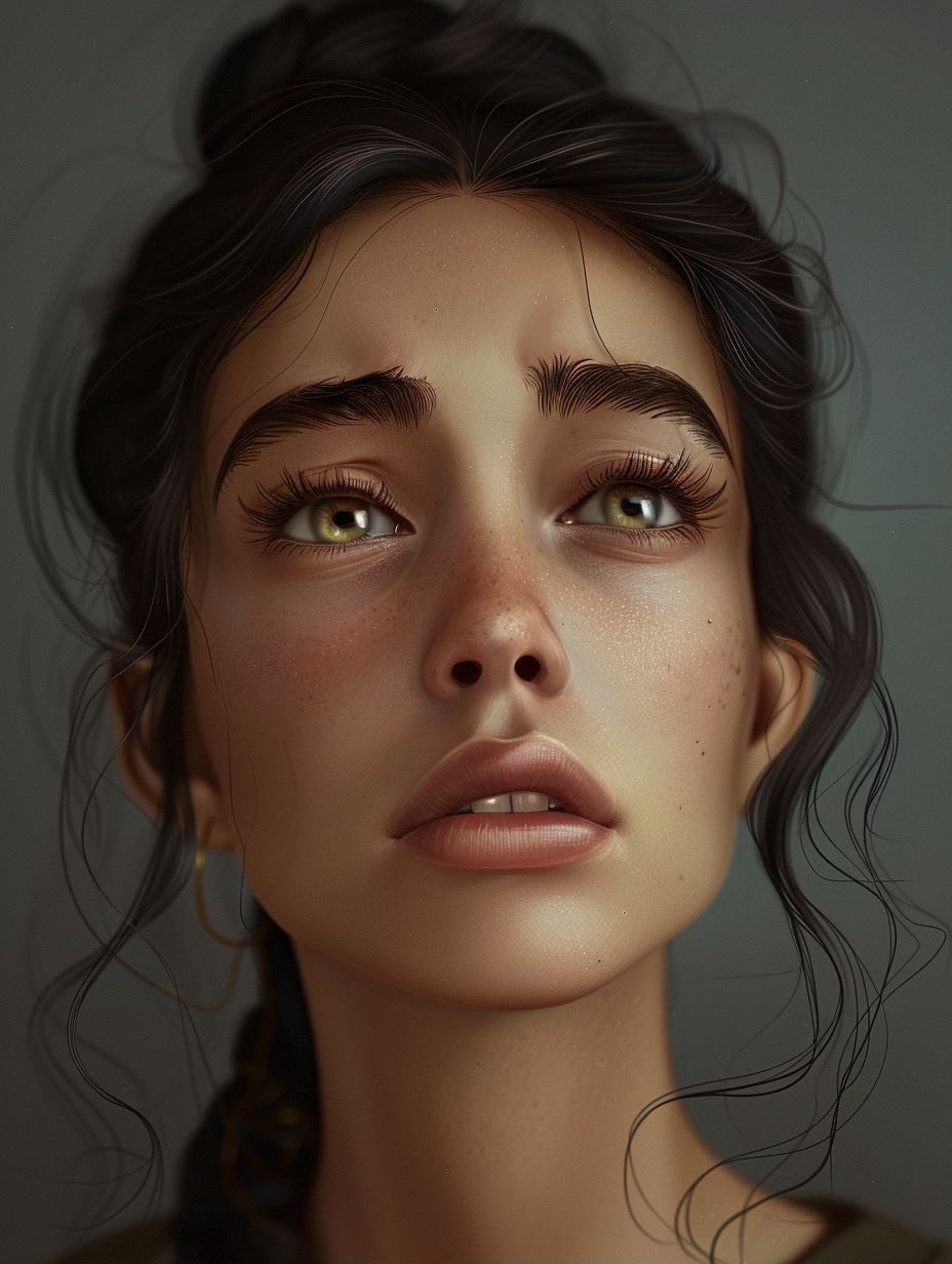 Ethereal Gazes: A Study in Digital Beauty - Image 2