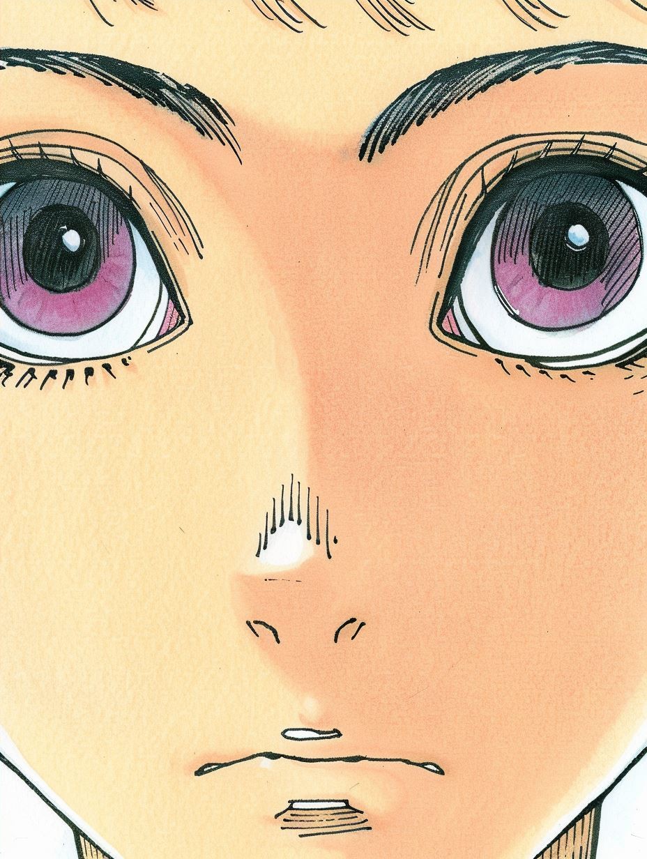 Ethereal Gazes in Watercolor Anime Style - Image 4