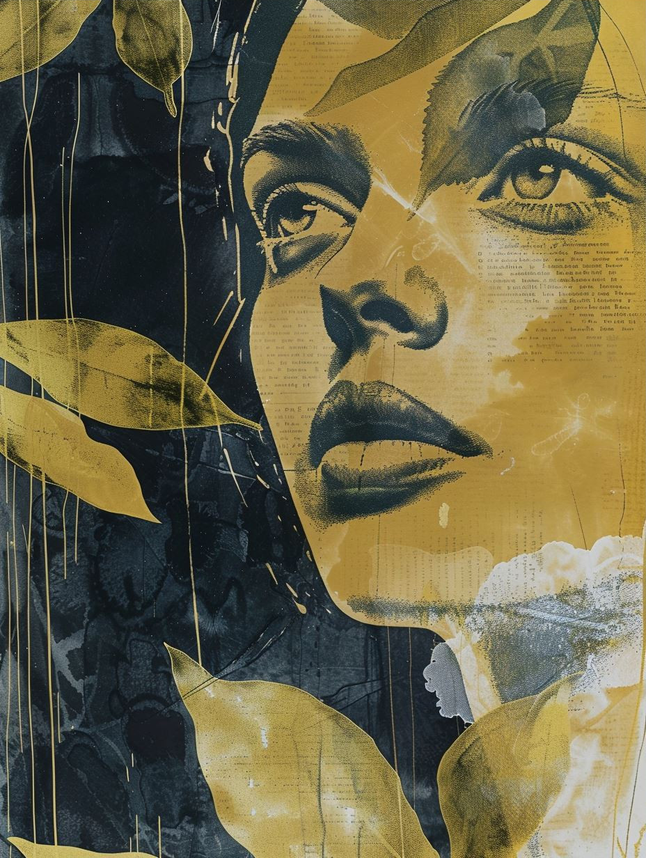 Fragmented Golden Portrait Studies - Image 3