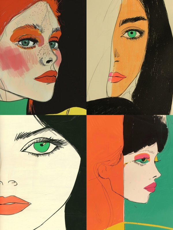Vibrant Visions of Modern Femininity