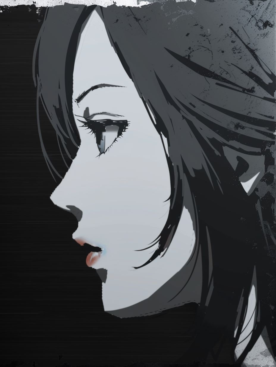 Noir Cinematic Anime Portrait - Image 2